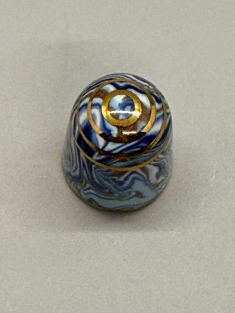 BOUCHET ORIGINAL AGATEWARE THIMBLES JERSEY BRITISH ISLES