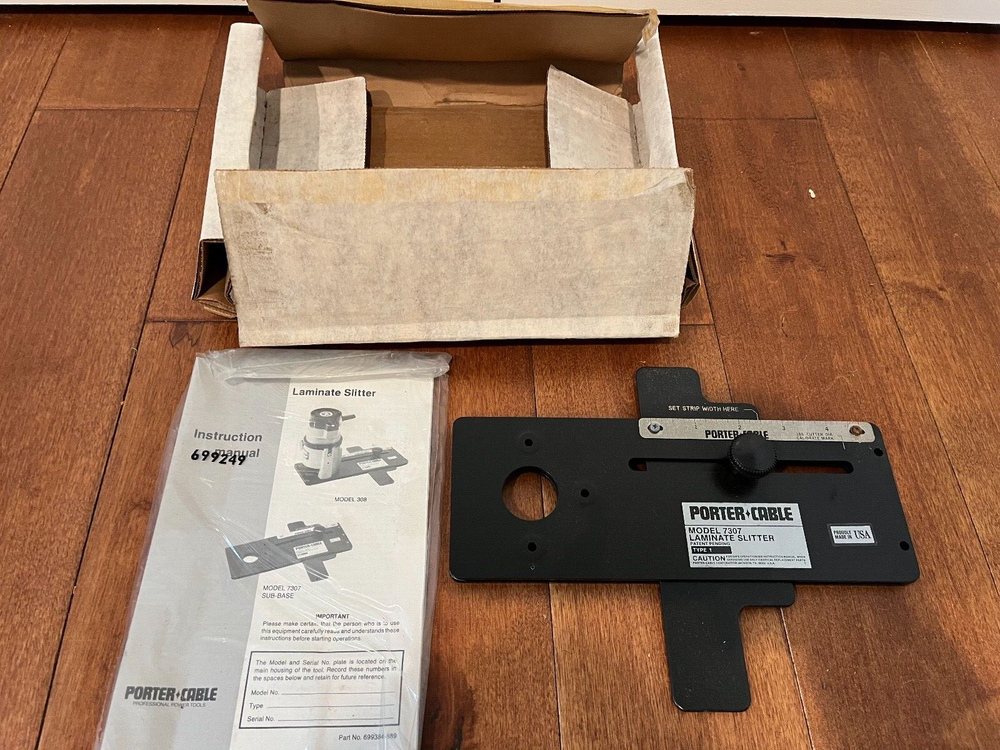 Porter Cable Model 7307 Laminate Slitter sub-base Accessory Made in USA