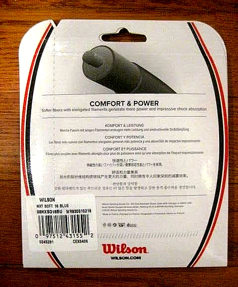 Wilson NXT Soft Tennis String - 16 Gauge - Blue