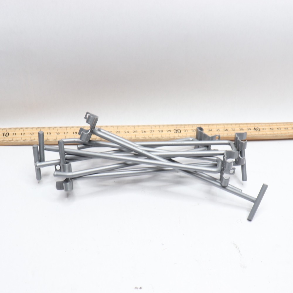 (6-Pk) Double Peg Board Hook 7"