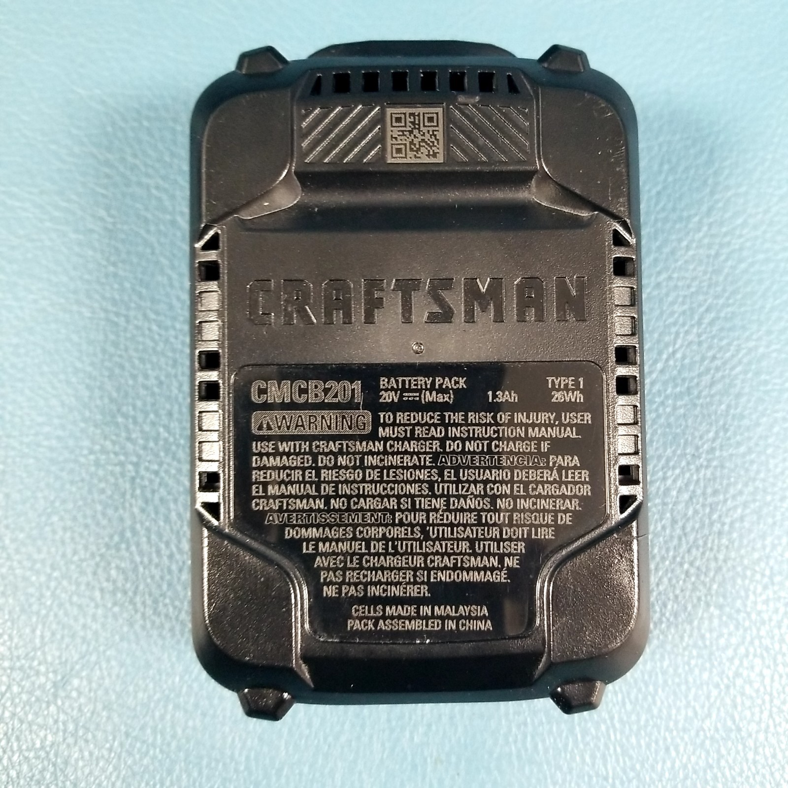 Craftsman CMCF800 Drill Driver With Battery Pack + Charger 20V No Bits WORKS