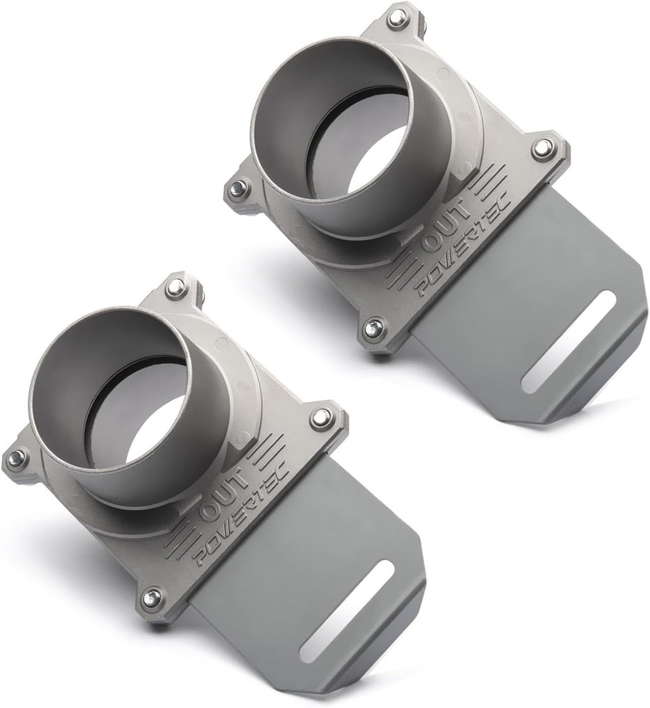 2-1/2" Aluminum Blast Gate 2-Pack for Dust Collection Efficiency