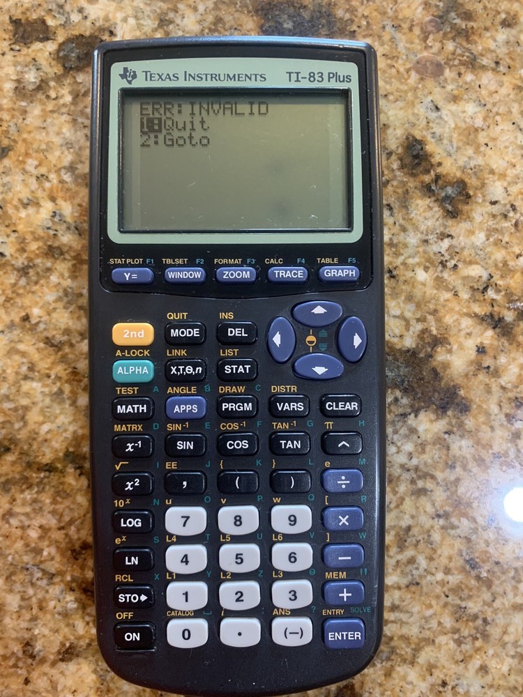 Texas Instruments TI-83 Plus Graphing Calculator - Black (tested) read