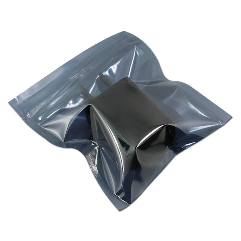 ESD Anti-Static Shielding For Zip Bag Plastic Antistatic Lock Pouch Electronics