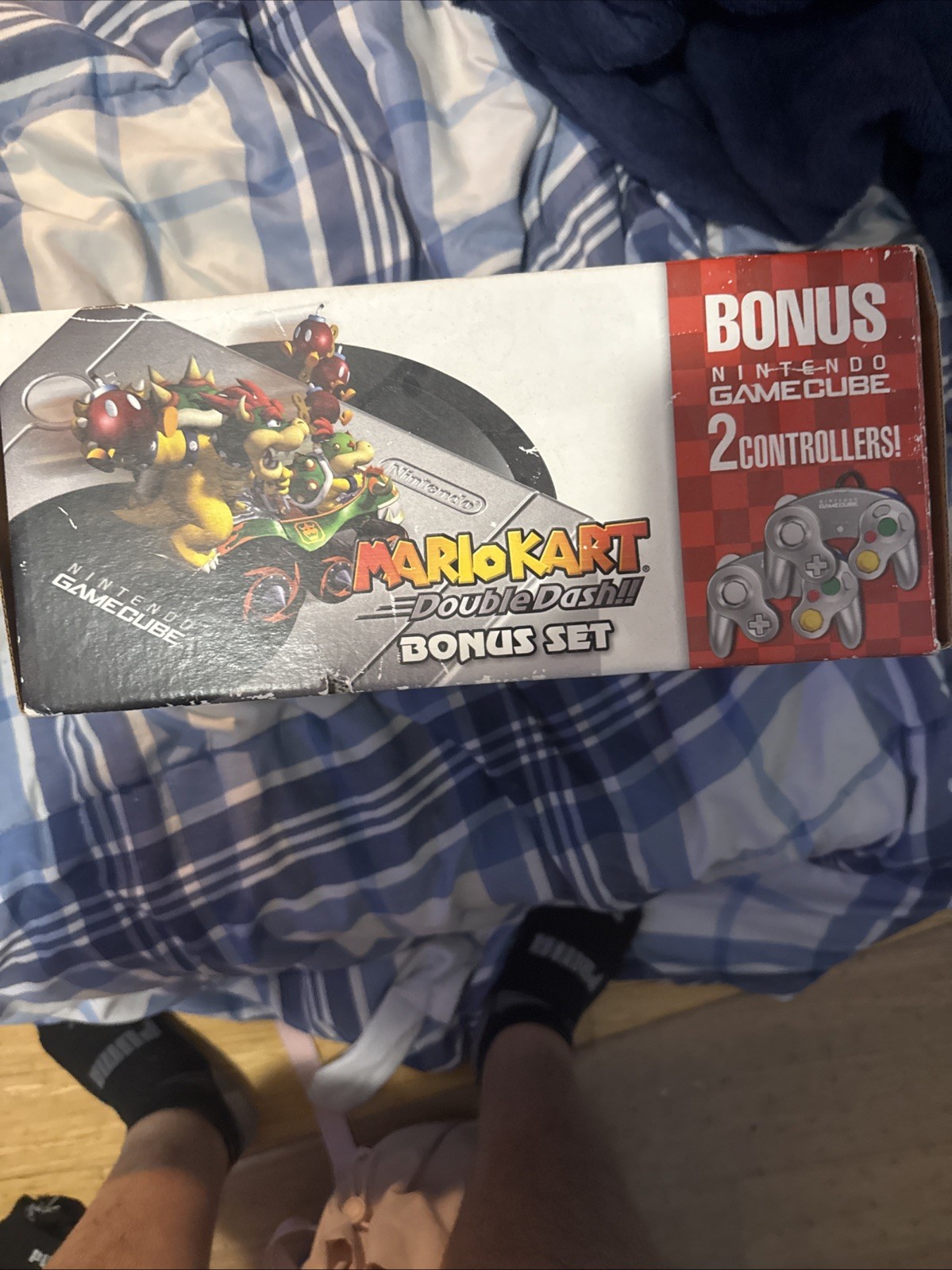 Mario Kart Double Dash And Nintendo GameCube Silver Boxes Only (good Condition)