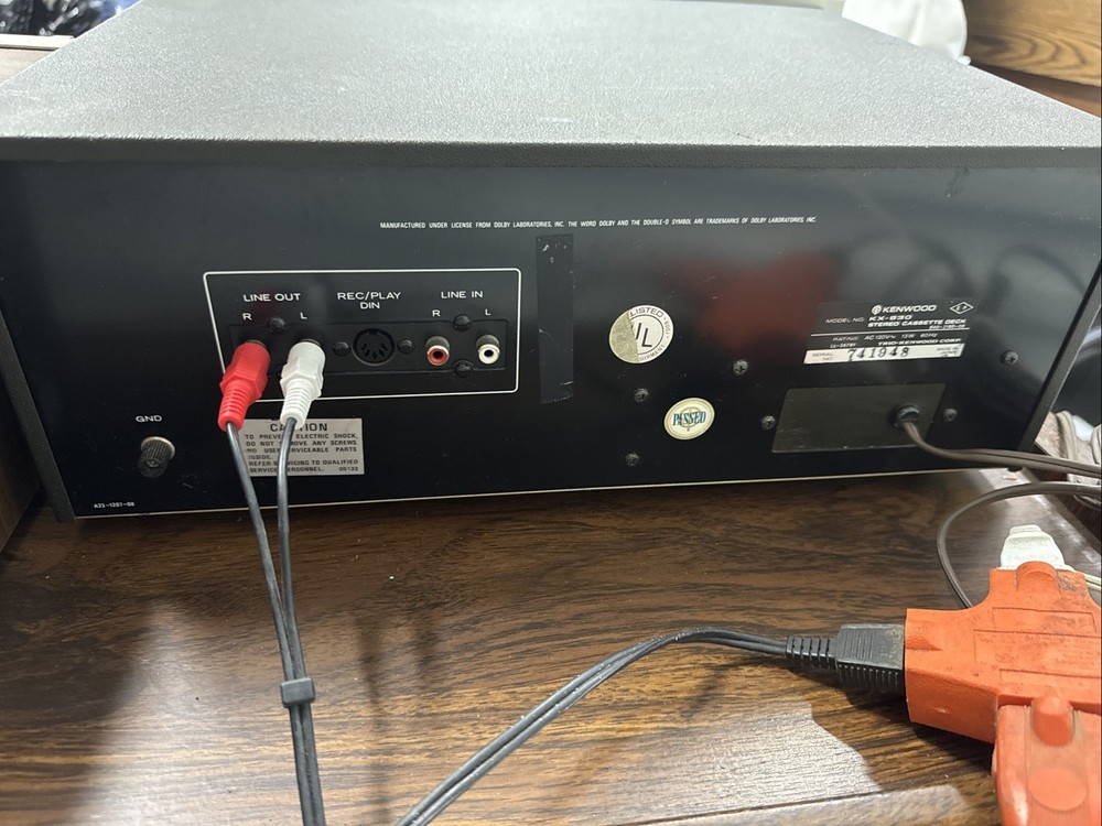 Kenwood Model KX-830 stereo Cassette Deck Working