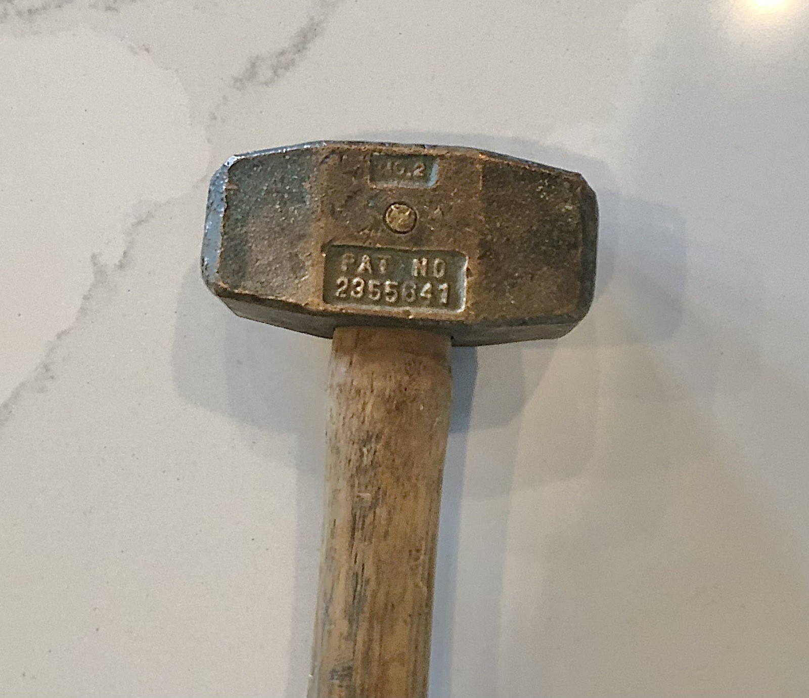 Vintage WWII era Victory Safety Hammer Corp No. 2 brass hammer, Antique Hammer