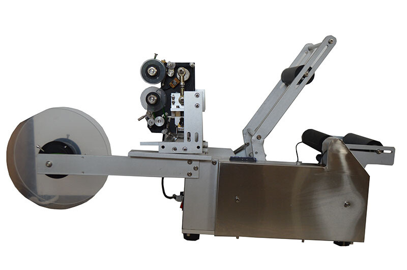 Semi-automatic Round Bottle Labeling Machine with Code Printer Stainless Materia