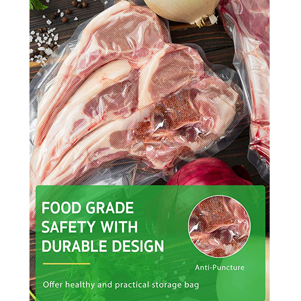 4 Rolls 11"x50' Vacuum Sealer Bags Food Saver Sealing Machine Storage Bag 4 Mil