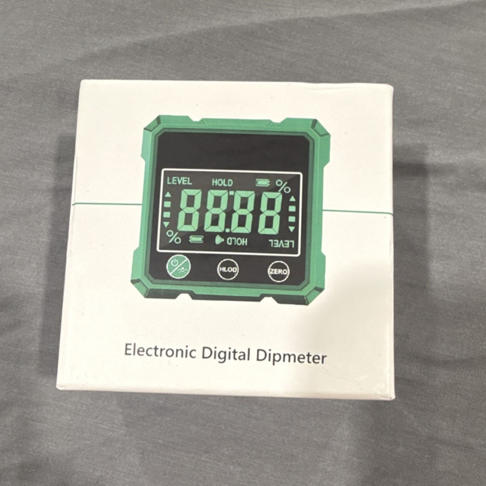 Digital Laser Protractor Inclinometer Square Head Electronic Dipmeter