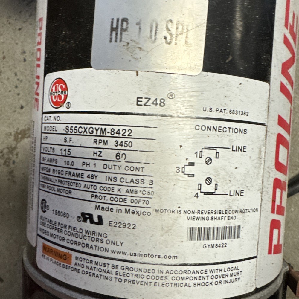 Proline Pool Products 48 Frame pump And Filter.