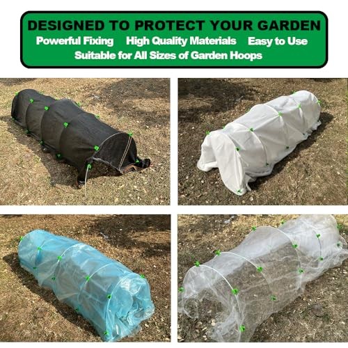 Greenhouse Clamps for 0.157 for 0.157-0.472inch Fiberglass hoop(30pcs)