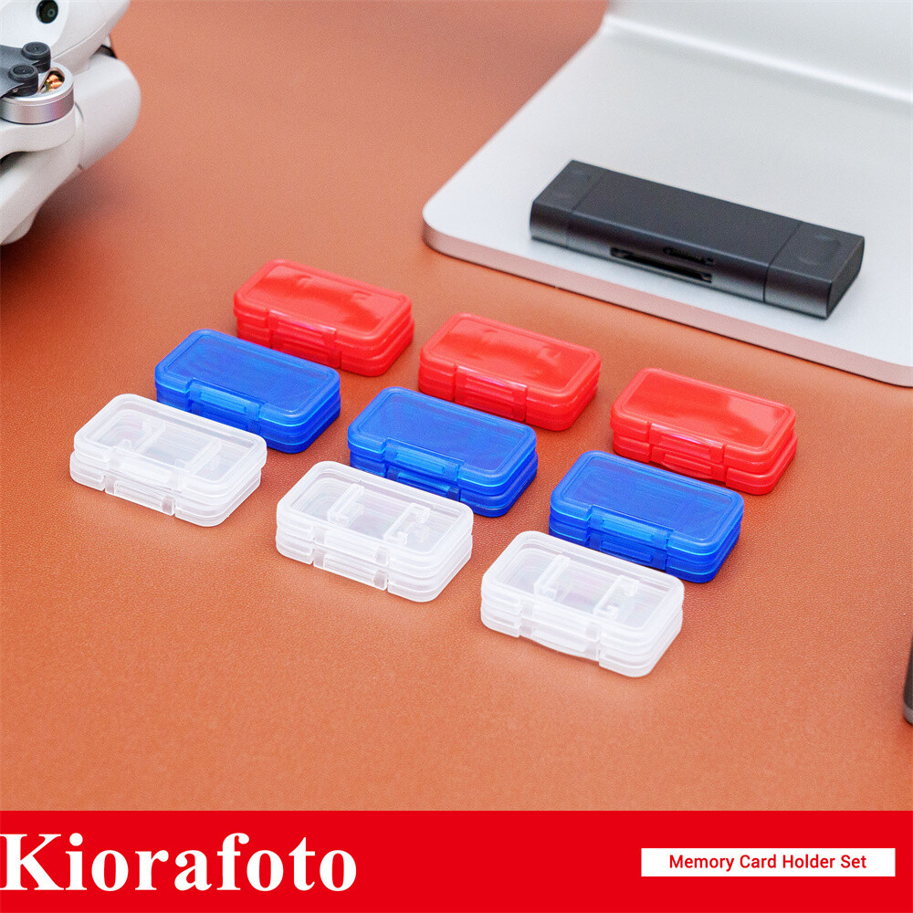 18PCS Clear Plastic Micro SD Card Case Holder Memory Card MicroSD TF Storage Box