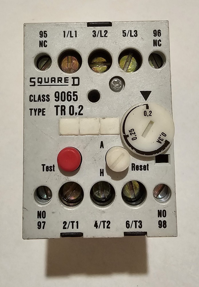 Square D Class 9065 Type TR 0.2 Thermal Overload Relay