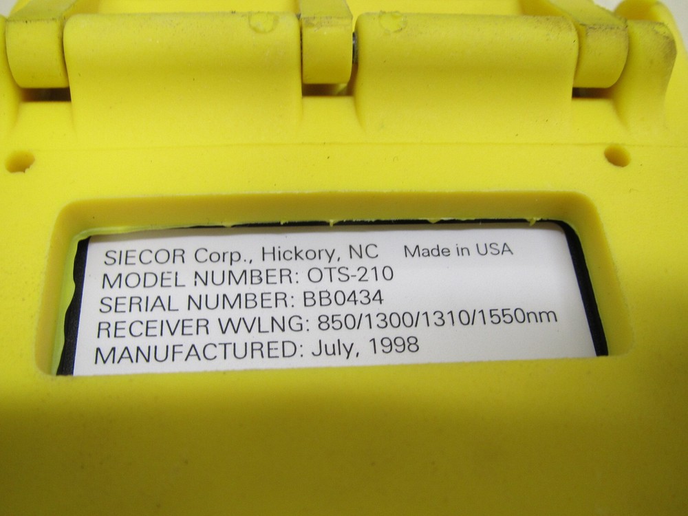 Siecor ORS-200 Optical Meter w/ OS-300 Optical Source & Accessories Used