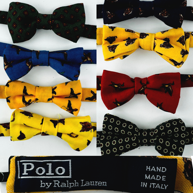 Polo Ralph Lauren WOOL Bow Tie Pre-Tied Boys 8-20 Adjustable PICK YOUR PATTERN