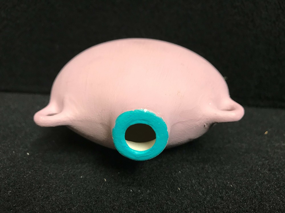 Small Handpainted Turtle Ceramic Decorative Vase