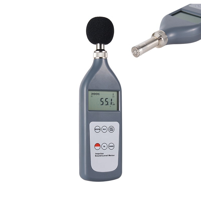 Digital Impulse Sound Level Tester Manual Control 3 Gears Linear Range   60dB