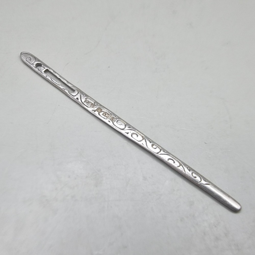 Antique Solid Silver Bodkin – Levi & Salaman Birmingham 1903