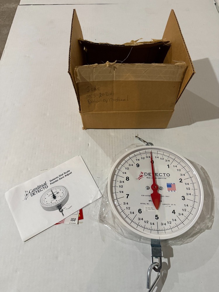 Cardinal Detecto MCS-20DH Dial Scale MCS