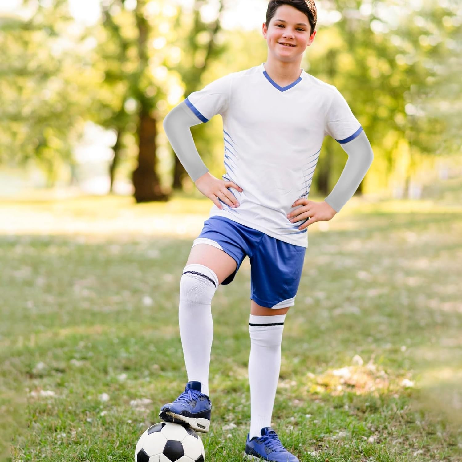 Basketball Arm Sleeve Youth 3 Pairs Youth Compression Sleeve Volleyball Baske...