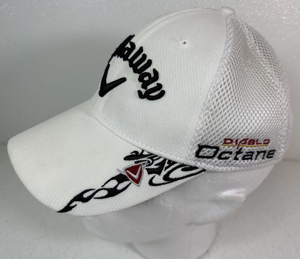 Callaway Diablo Octane White Mesh Hat Flex Fit