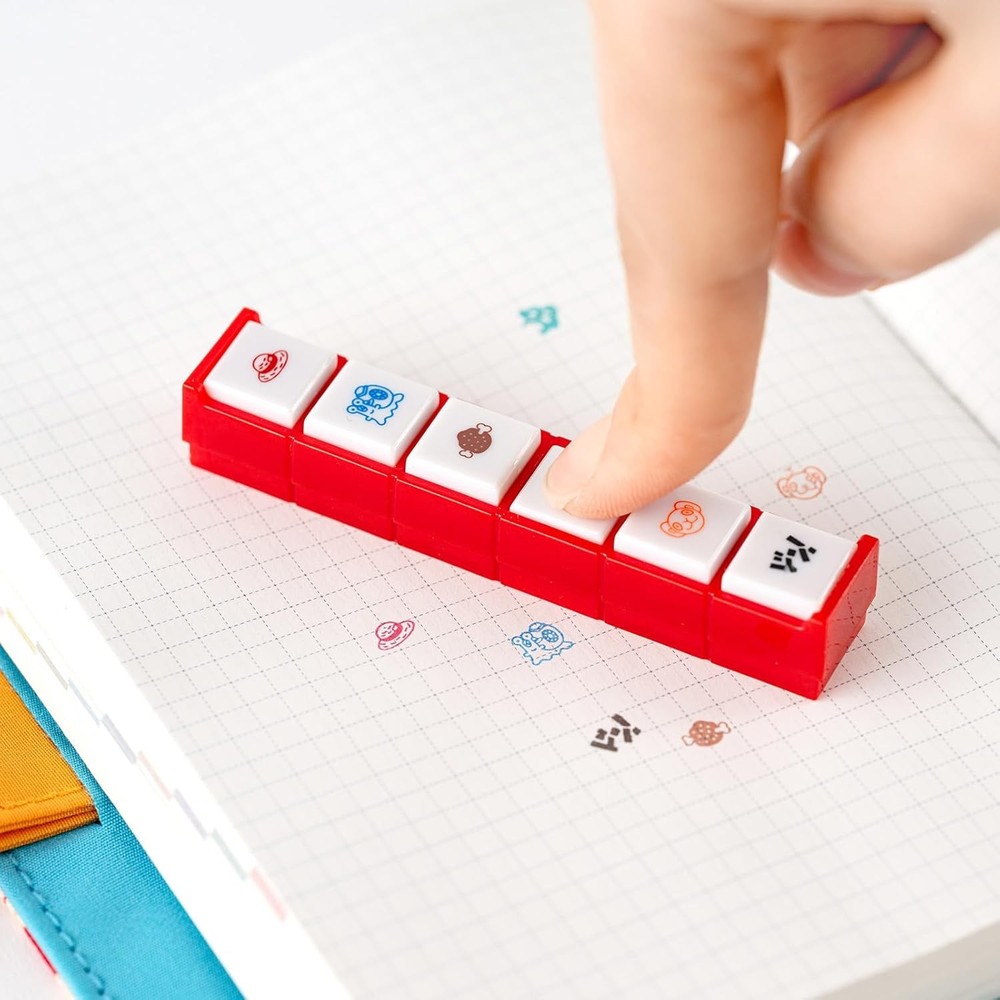 Hobonichi Techo ONE PIECE Pochitto6 Stamp 6-Pattern Button Planner Accessory Jpn