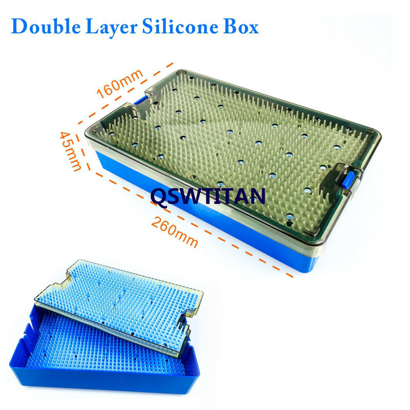Big double level sterilization tray box Ophthalmic Surgical sterilization box