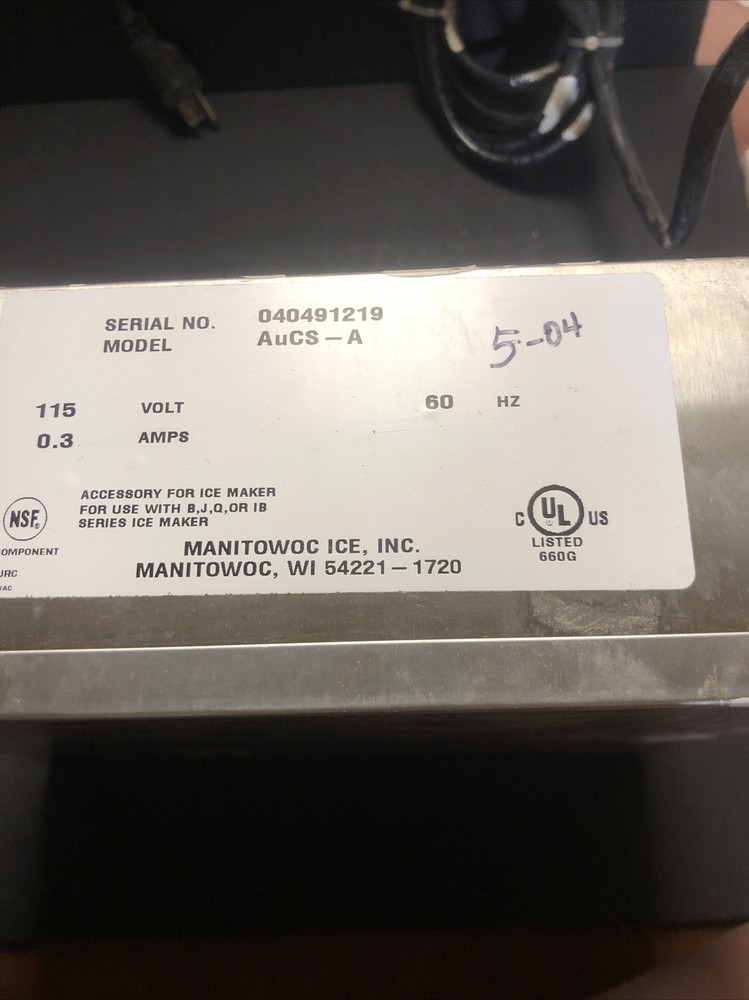 Manitowoc AuCS-A Automatic Cleaning System Ice Machine AuCSA Q Machine