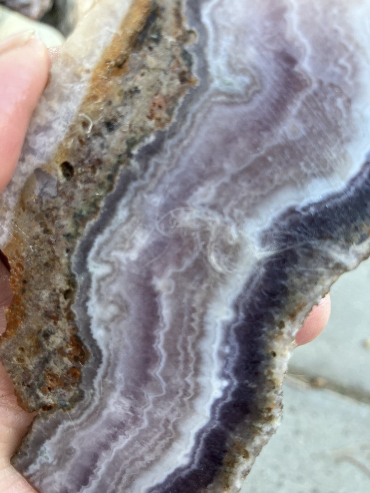 Lace Amethyst - End Cut