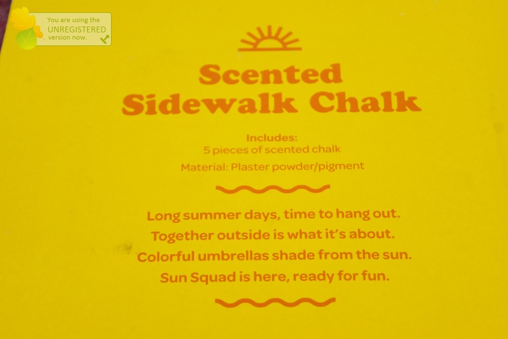 Sun Squad- Scented Sidewalk Chalk Set 5pc