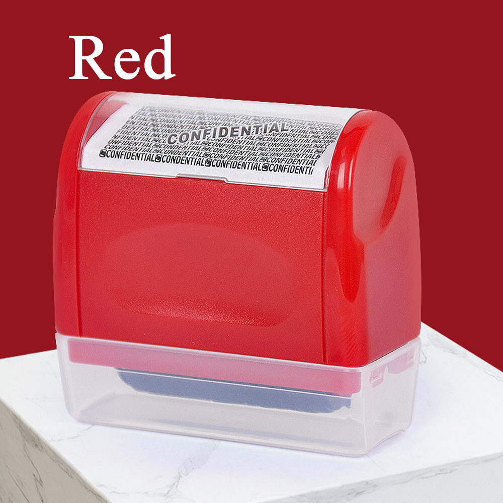 Identity ID Theft Protection Roller Stamp Guard Privacy Confidential Data Secure