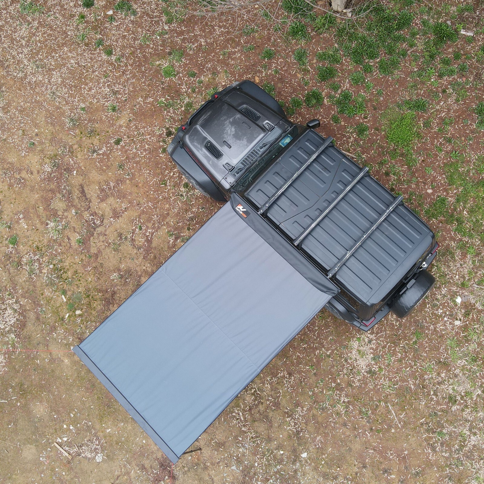 Naturnest 5.2x8.2ft Car Side Awning Waterproof Car Awning Shade Outdoor Camping