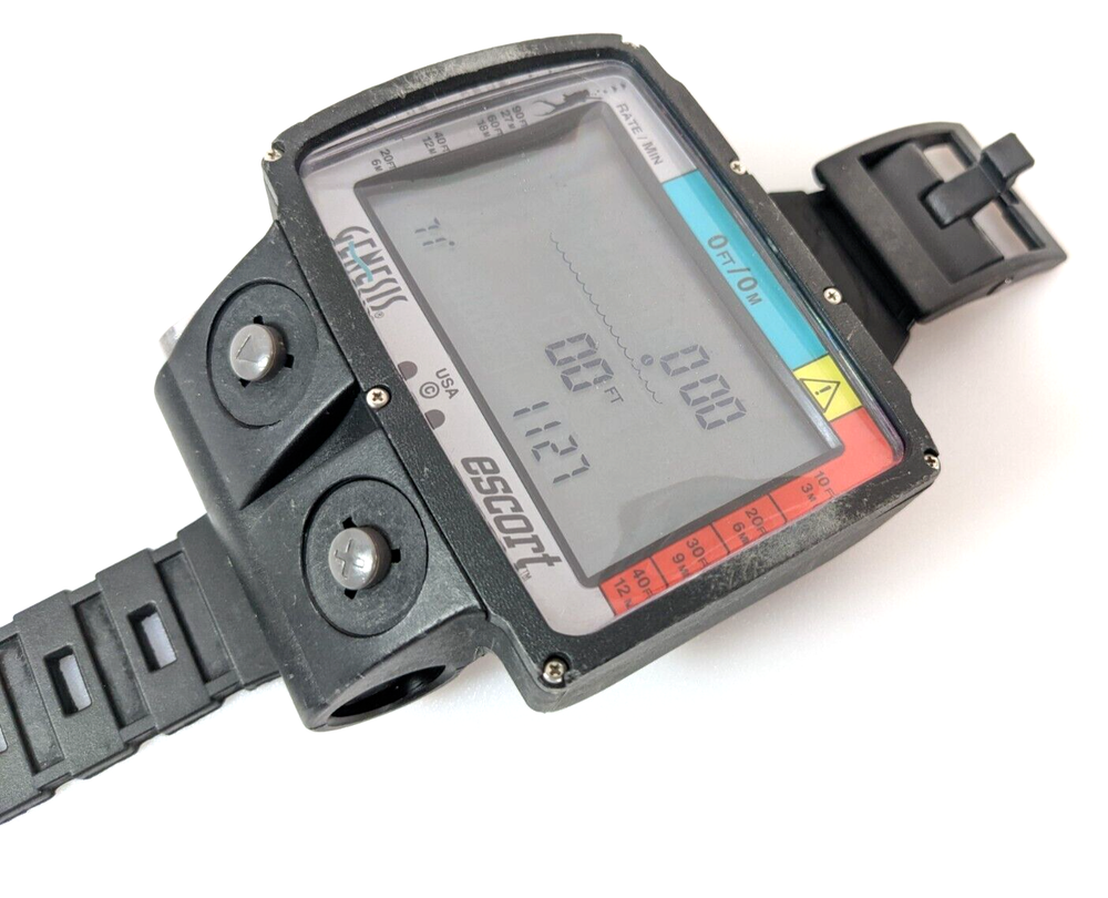 Genesis Escort Wireless / Hoseless Scuba Dive Computer with Manual #2519