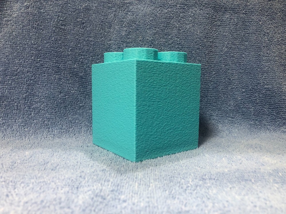 Building Block Toothbrush Holder Sky Blue (3d printed)