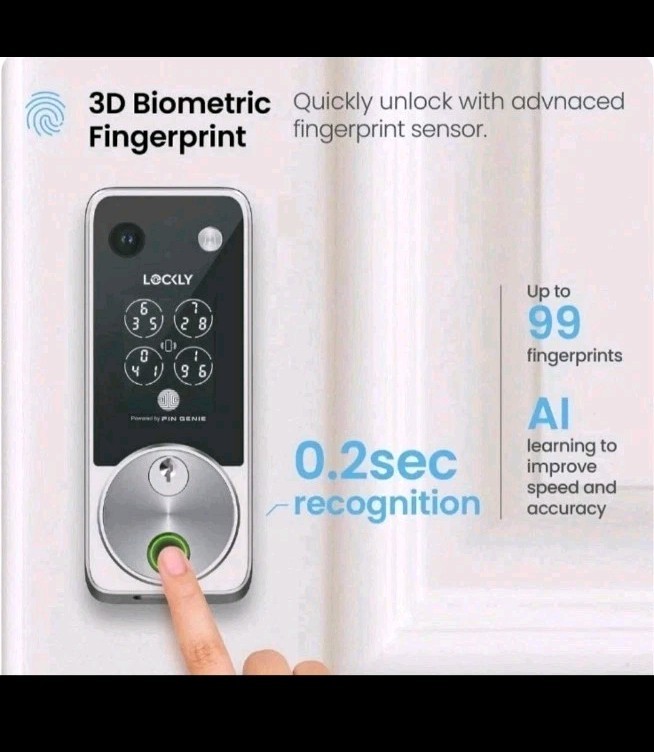 Lockly Vision Zeno Smart Lock with Video Doorbell Camera