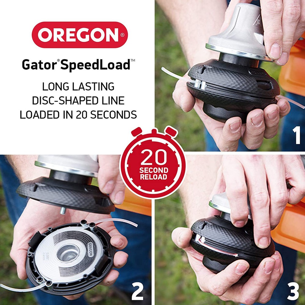 Oregon Gator SpeedLoad .095" String Trimmer Line Disk for Small Head Refill 10pk