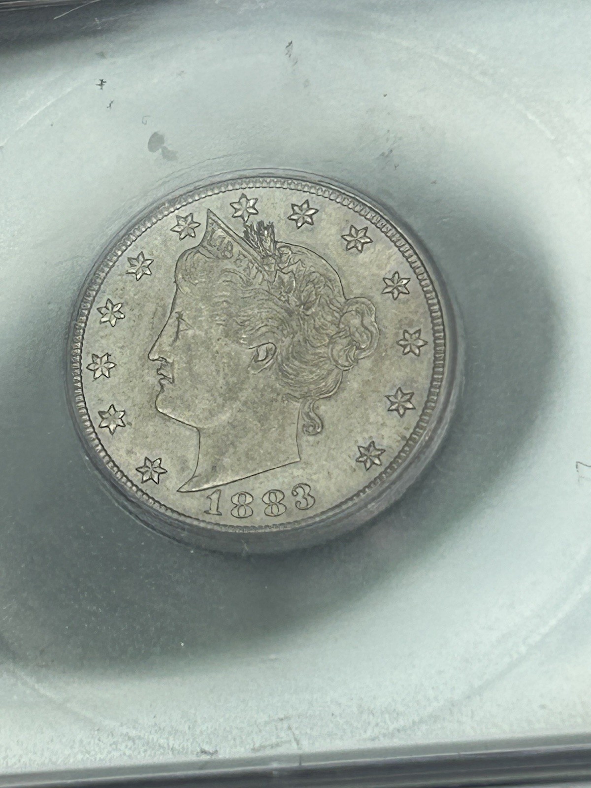 SASA 1883 Liberty V Nickel No Cents MS62 ICG