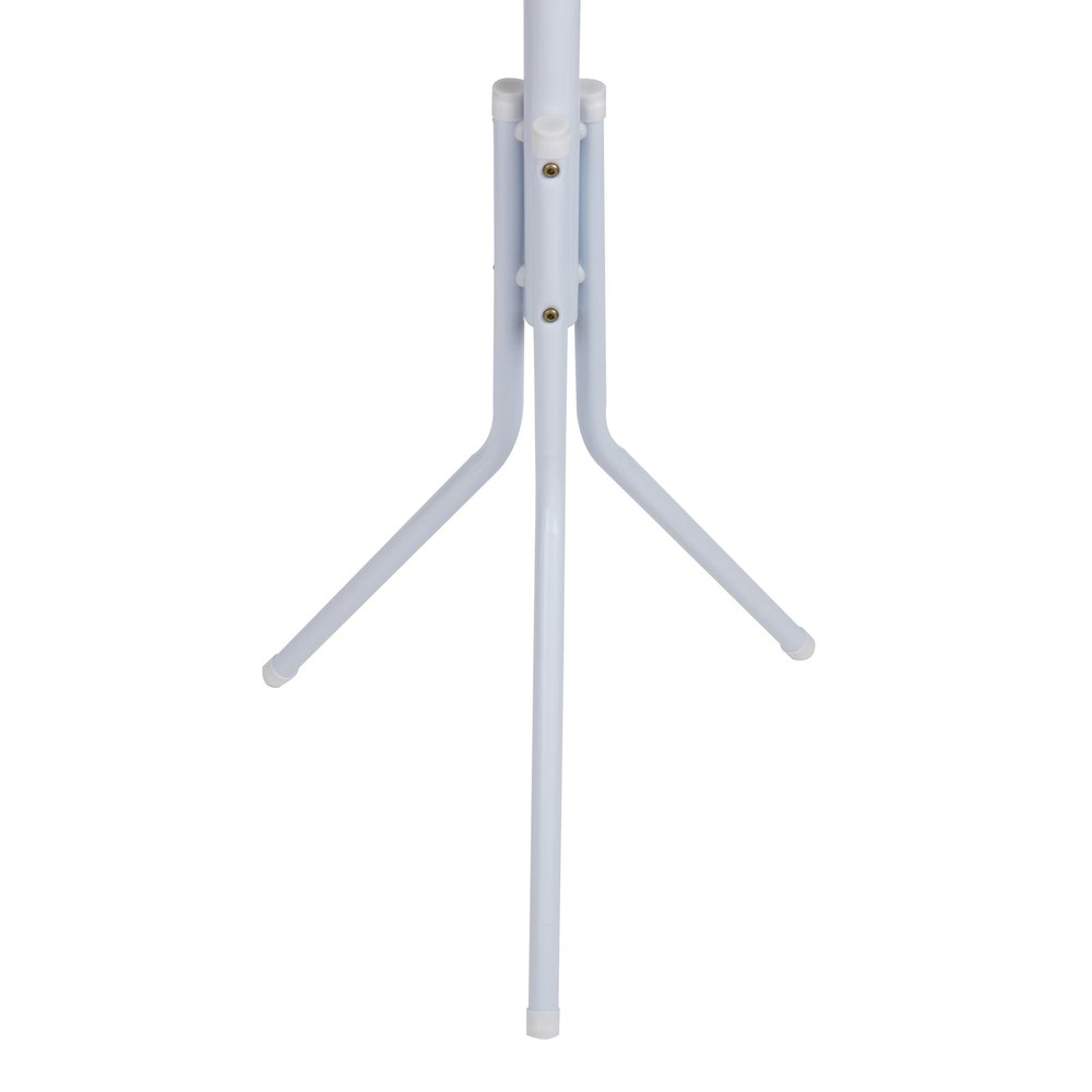 Mind Reader White MetalCoatRackFreestandingMulti HookOrganizerforOffice Entryway