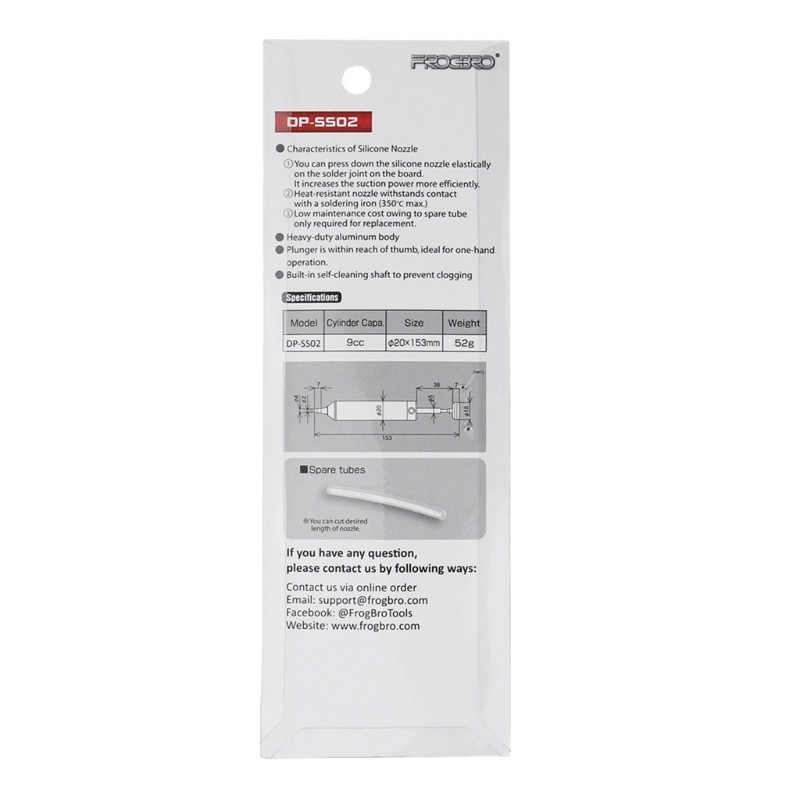 Durable Desoldering Pump SMT IC Pickup Remover for Correcting Small Board Errors