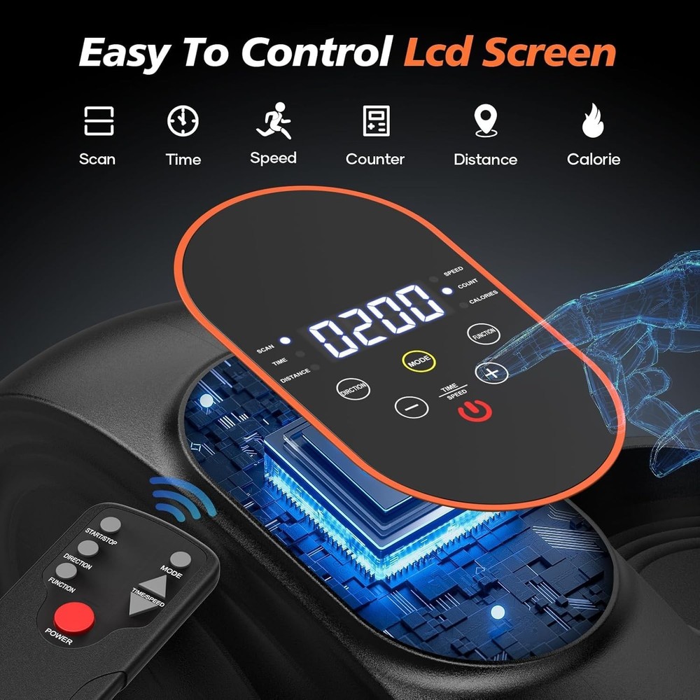 2025 New Under Desk Elliptical Machine,Portable Seated Pedal Exercise Machine...