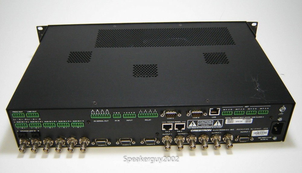 Rack Mountable Crestron MPS-100 / Multimedia Presentation System / 4456891 -- CC