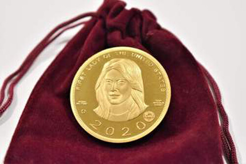 Melania Trump 2020 Gold-Plated Coin