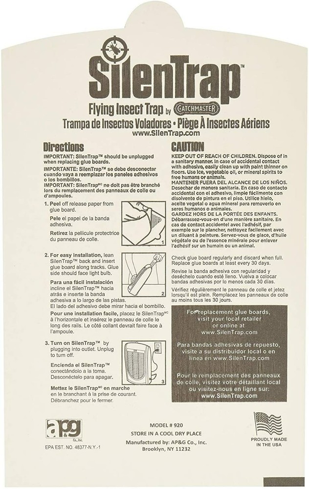 Catchmaster 920 Refill Pack for SilenTrap Flying Insect Trap 2-pack