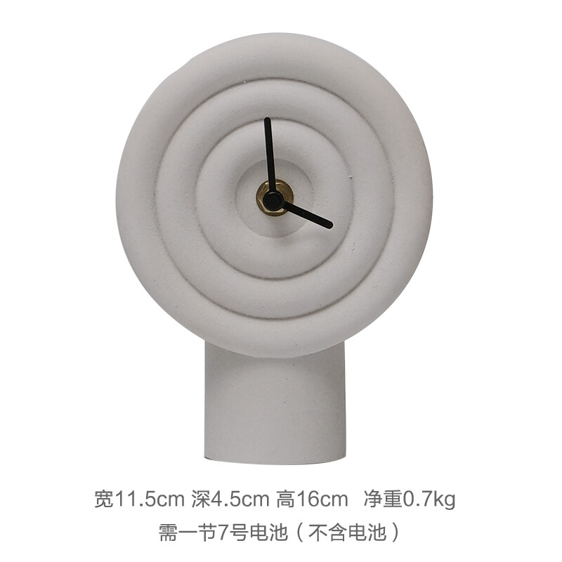 Ceramic ornament creative personality clock children's room bookcase decoration
