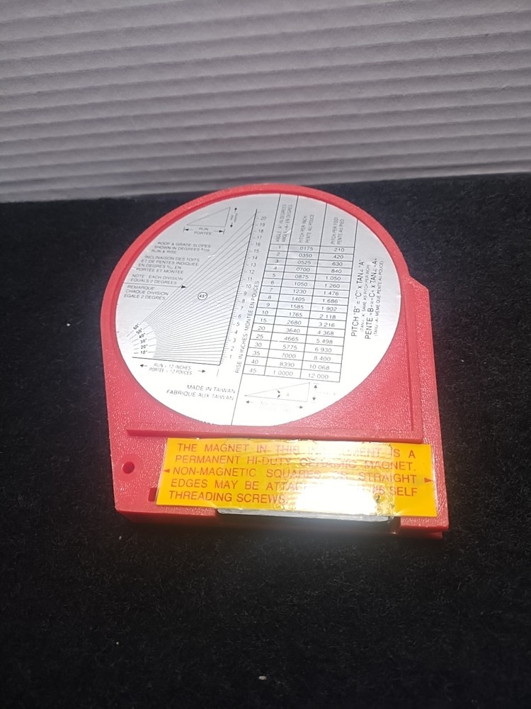 STARRETT ANGLE METER MAGNETIC BASE