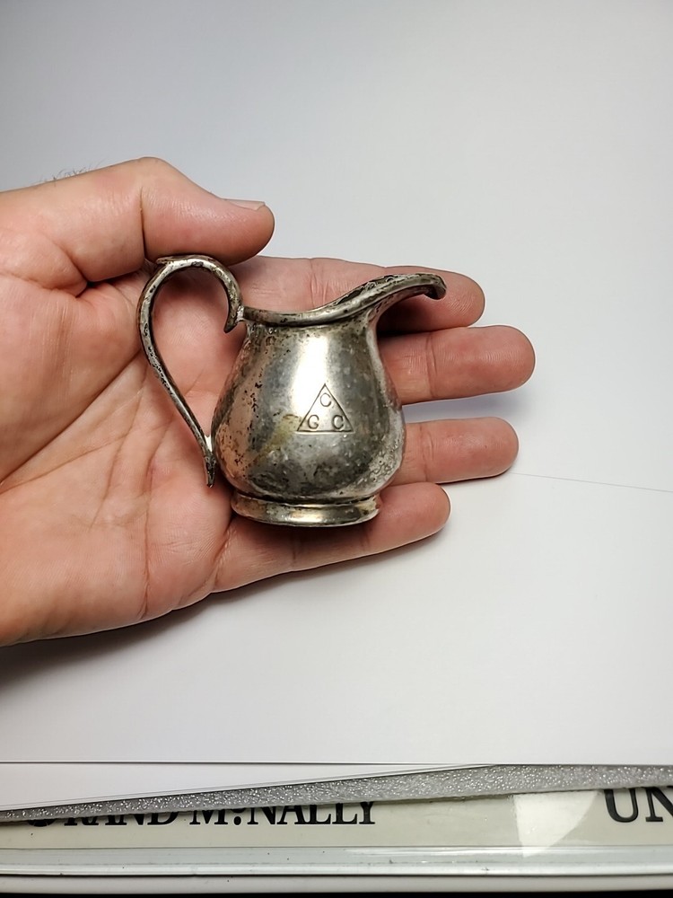 tiny antique Silver Pitcher Embassy S. Gladwin Sheffieled C G C