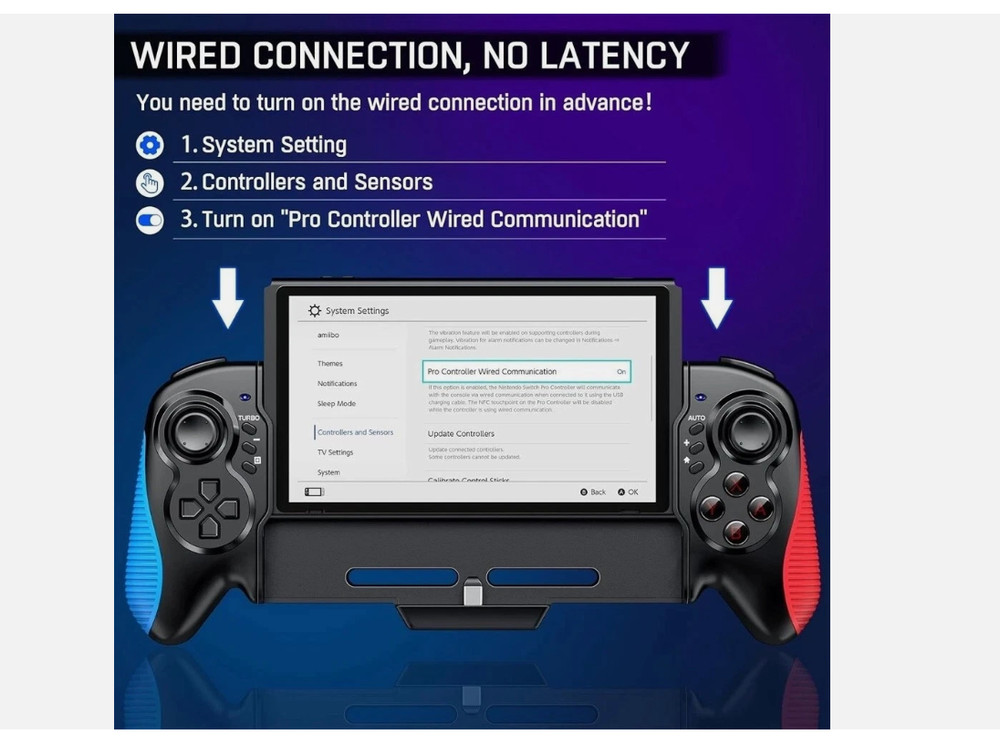 Dual vibration handheld controller for Nintendo Switch Joy Con game controller