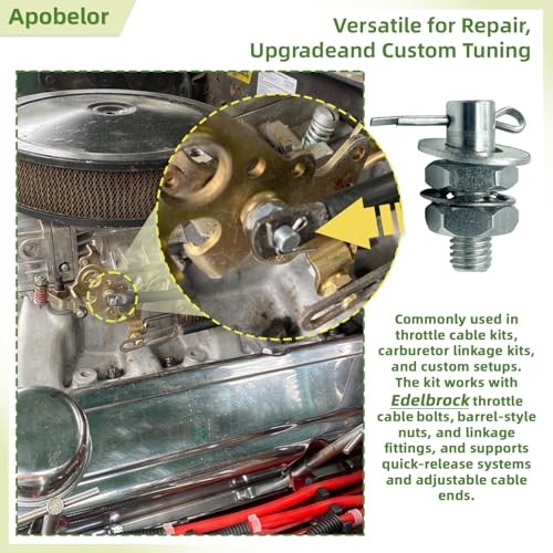 Upgraded Throttle Cable Adapter Stud Kit #8009 Compatible with 1977-later