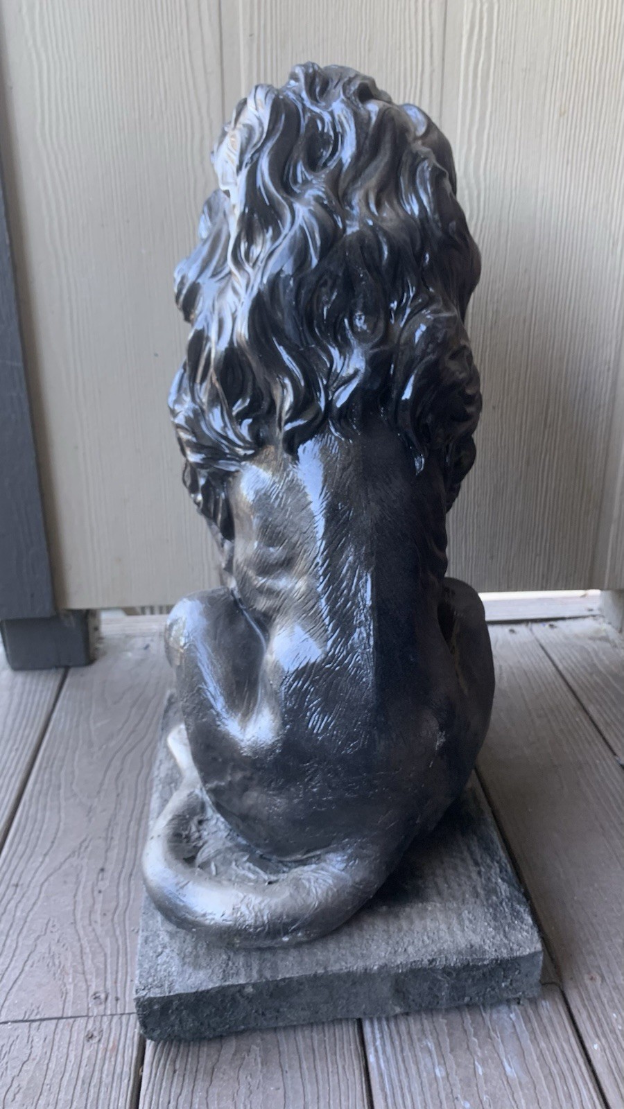 LATEX RUBBER MOLD + Fiberglass casing Large Lion H. 23” YKM-5119A Made In USA